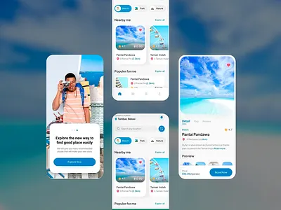 TravelGuide App app design app ui app ux booking design discover exploration mobile mobile app mobile ui mobile ux popular tourism travel travel app travel planning ui ui design ux ux design