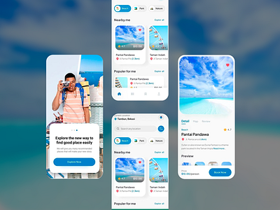 TravelGuide App app design app ui app ux booking design discover exploration mobile mobile app mobile ui mobile ux popular tourism travel travel app travel planning ui ui design ux ux design