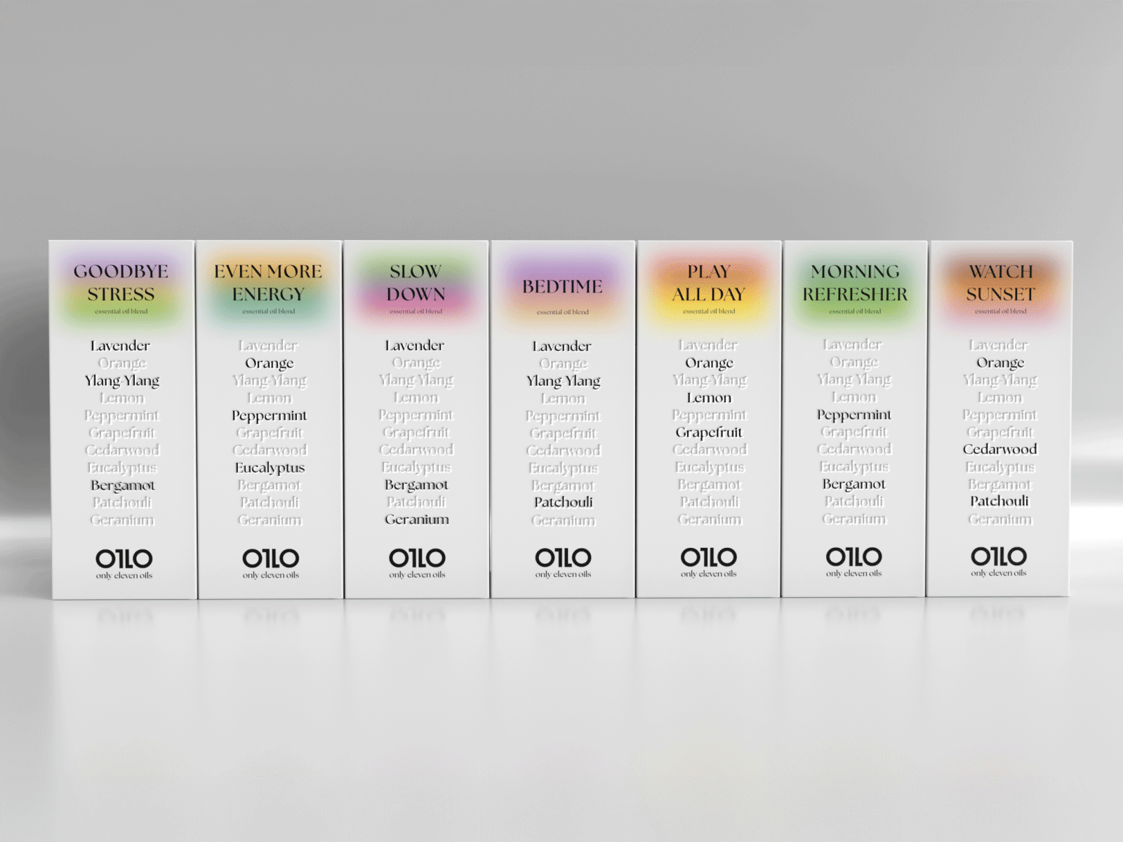 O11O Essential oils aroma bottle design brand identity branding dimension essential oils graphic design logo oils packaging visual identity