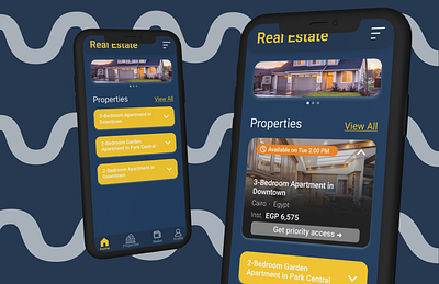 Real Estate Dropdown option app branding dailyui dailyui 027 design graphic design illustration mockups real estate real estate app realestateproperties ui