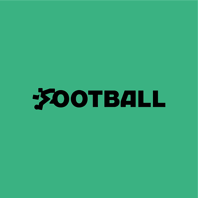 Soccer logo prototype ball football game letter f logo run soccer