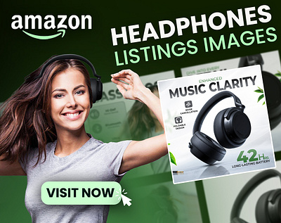 Optimized Amazon Product Listing for Headphones Graphic Showcase amazon amazon ebc amazon headphones page layout amazon listing design amazon listings amazon product images amazon product listing images amazon seo optimization design amazon visuals for electronics branding e commerce headphone graphics ebc design graphic design headphone graphics design high converting amazon designs listings design logo professional headphone designs ui