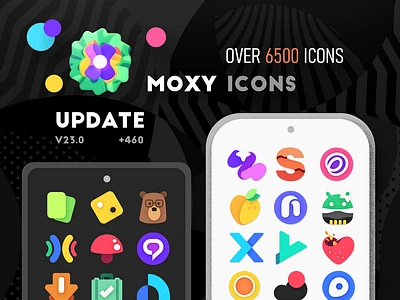 Moxy Icon Set Year End Update android android icons google icons graphic design icon iconpack icons iconset ios icons logo moxy pack set vector