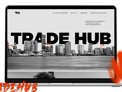 TradeHub | Landing page branding graphic design landing page logo uxui website