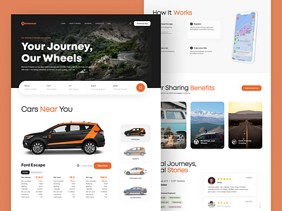 Getmancar – Car Sharing Redesign branding car sharing uiux web redesign