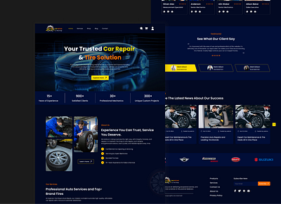 Car repair Landing page car repair landing page landing page ui design website design