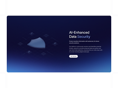 Content Section for AI Website 🛡️ ai design figma futuristic gradient hero section illustration isometric landing landing page saas ui uiux user experience user interface ux web design webdesign website website design