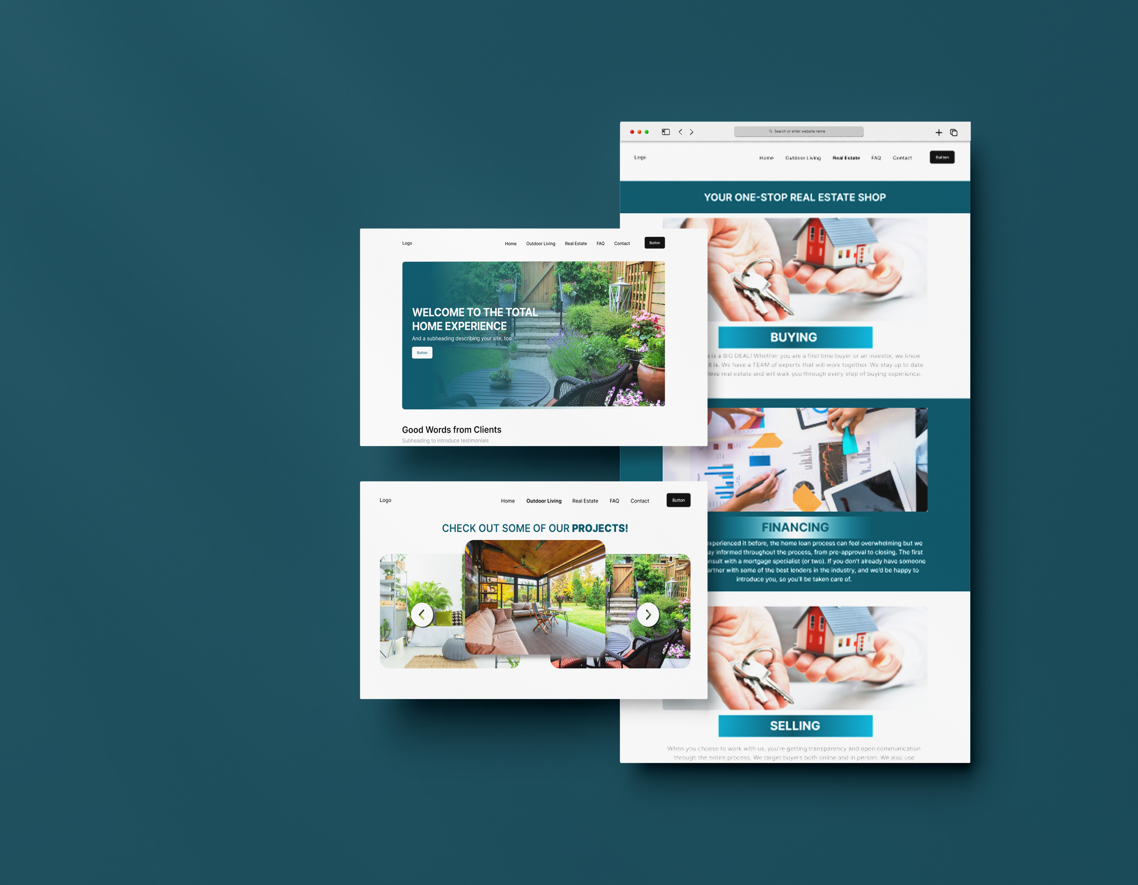 Example of Real Estate Website Design