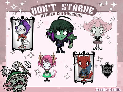 Don't Starve Illustration Style Showcase digital dont starve drawing illustration streamers video game style vtubers ych