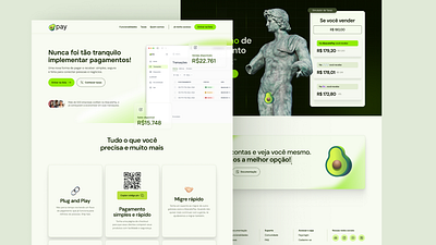 Landing Page - AbacatePay design landing page product design ui user interface