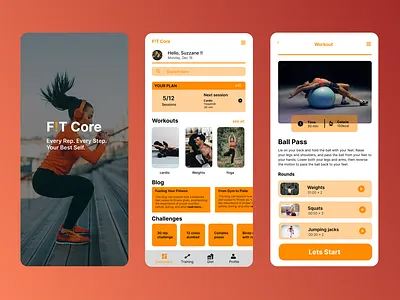 Daily UI #041 -Workout / Exercise branding daily ui 041 dailyui dailyui041 learnuiux logo ui ux