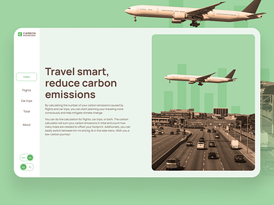 Carbon dashboard carbon chart dashboard emissions environment footprint sustainable ui ux uxui web app