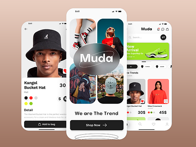 Muda - ecommerce fashion app app app design app ui app ux creative design e commerce e commerce app e commerce app design e commerce ui fashion app marketplace mobile ui mobile ux online shopping trendy app ui ui design ux ux design