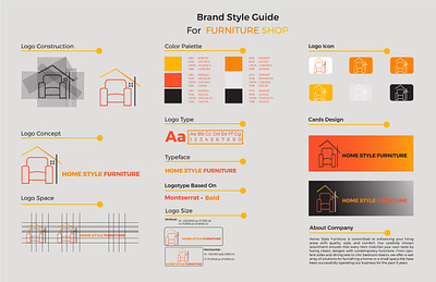 Modern Minimal Furniture Brand Style Guide. icon