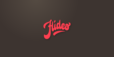 Hideo // Lettering design font hideo lettering letters logo type typeface typography wordmark