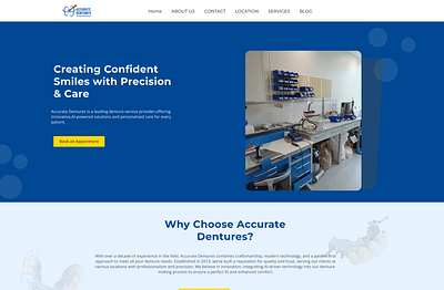 Dentures Landing page dentures website figma design home homepage landing page ui ui ui