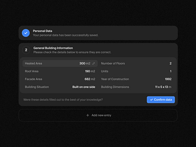 Data Verification Process building dark data entry onboarding real estate ui user interface