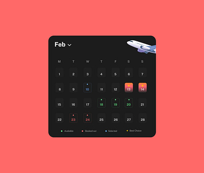 Daily UI 38 - Calendar dailyui design figma product design ui ux