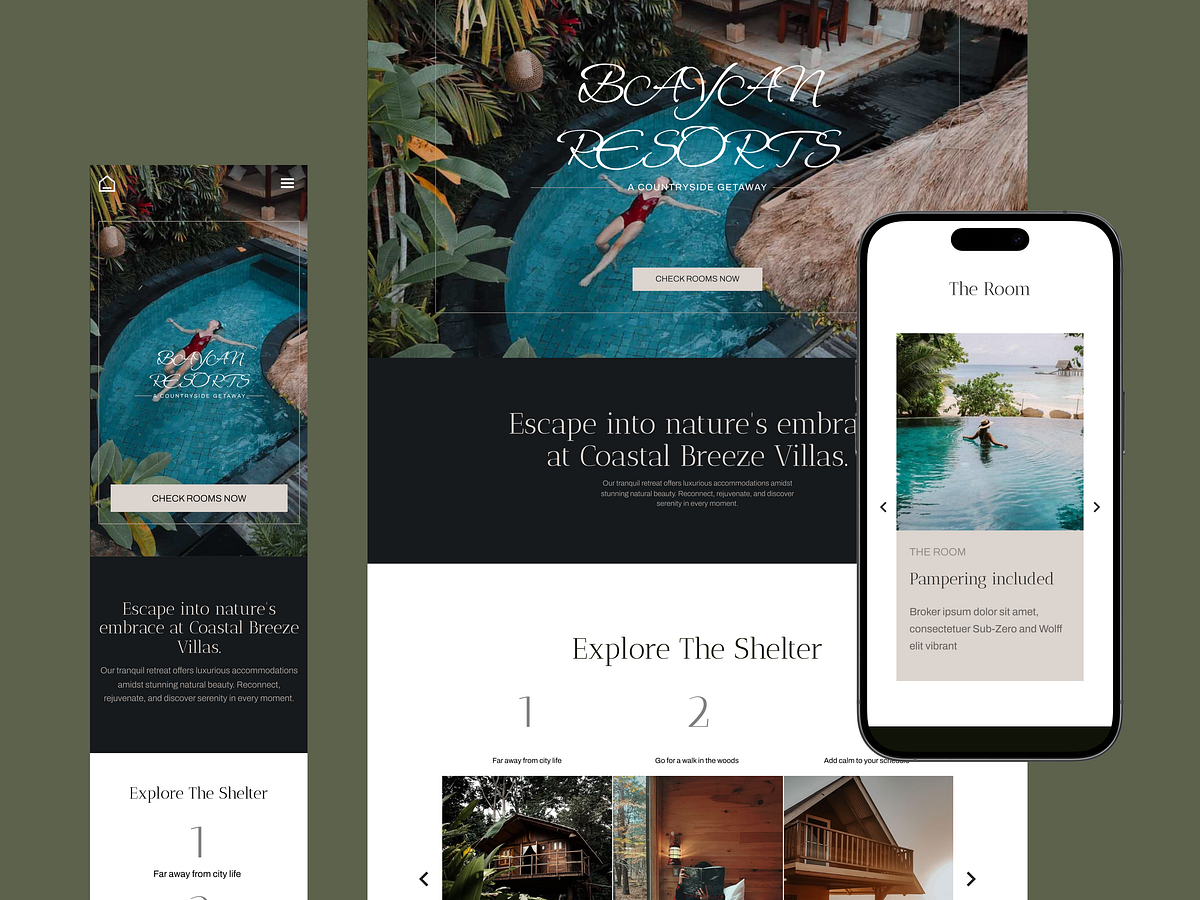 Travel & Hospitality Website- Mobile