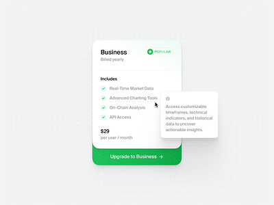 Pricing Card card features finance landingpage plan plans price prices pricing user interface website