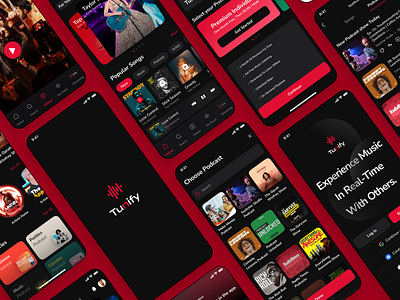 Music Streaming Mobile App UI Design app design application case study mobile app music music app music streaming music streaming app spotify uiux