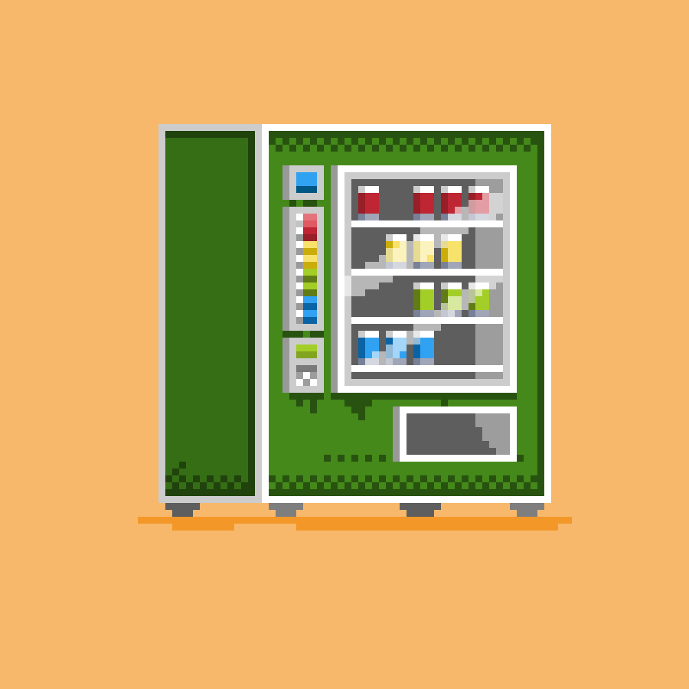 Need a fresh coke? Help yourself! animation happy motion graphics pixel pixel art