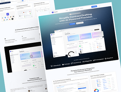 Agreefy - Smart Contract Drafting & Analysis analysis business drafting landing page smart contract technology uiux user interface web design website