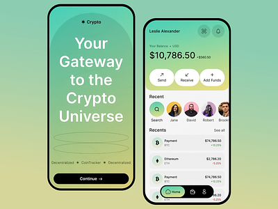 CryptoFlow Mobile App app ui app ux bitcoin crypto portfolio crypto trading crypto wallet cryptocurrency design digital currency ethereum fintech mobile mobile app mobile app design mobile ui mobile ux ui ui ux ux wallet app