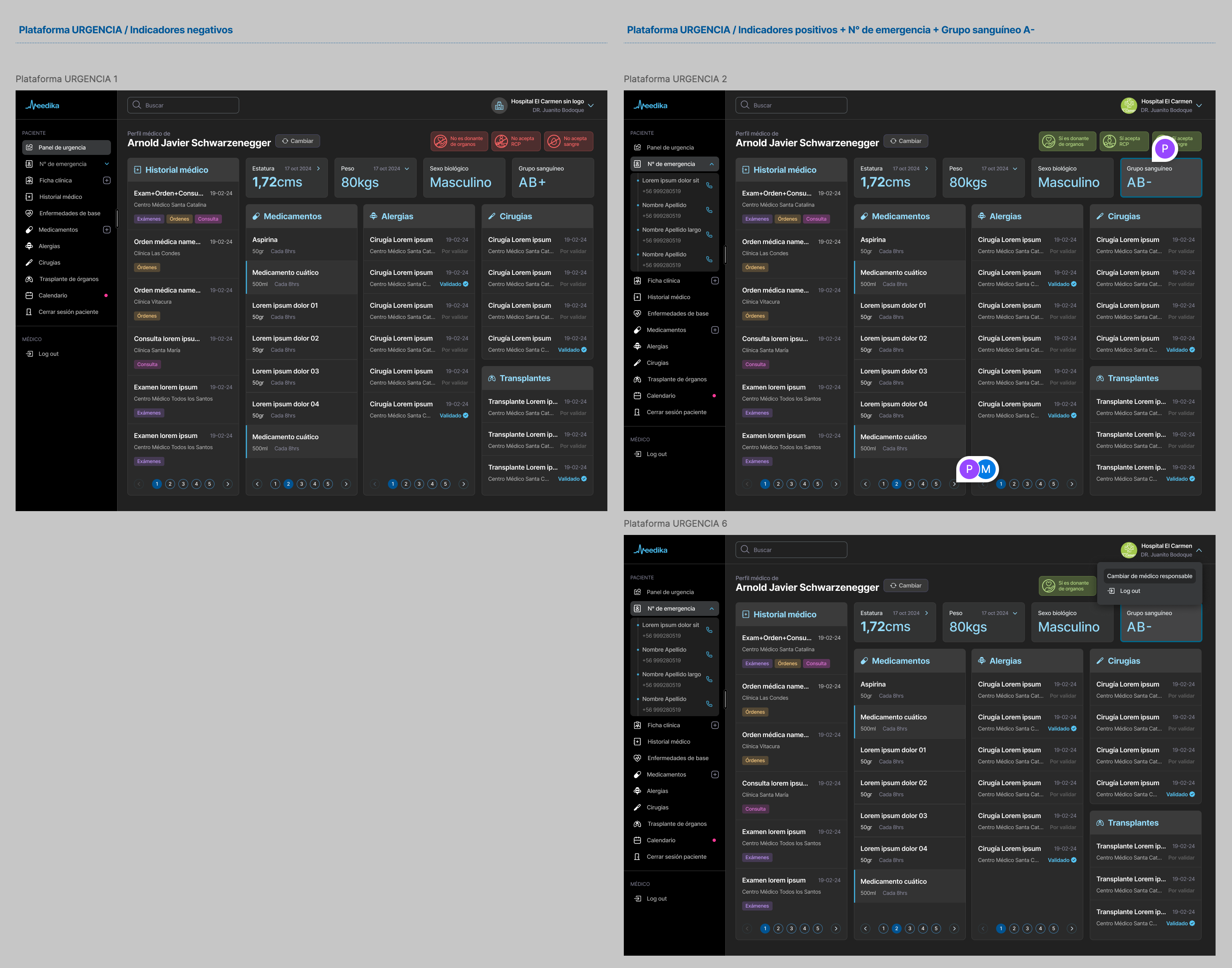 Extracto de flujo de Plataforma médica/Acceso de Urgencia