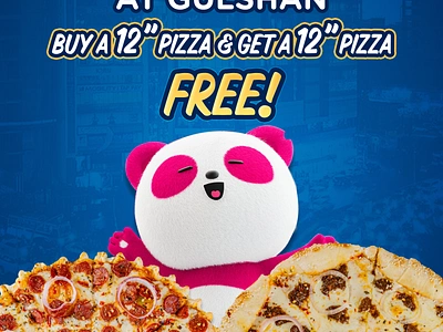 Buy One Get One Design buy one get one foodpanda free free offer graphic design pizza pizza creative design social media design