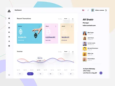 I - Dashboard UI Concept admin panel analytics bitcoin cryptocurrency dashboard dashboard design dashboard ui data analytics data visulizations design finance homepage saas dashboard statistics ui concept ui design
