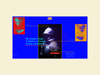 Editorial Hero - Armor Style art directed editorial layout ui visual design web design