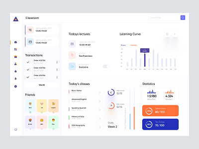 Student Dashboard UI admin panel dashboard dashboard design dashboard ui design design ui education homepage product design saas dashboard student ui concept ui design university student web web design web page