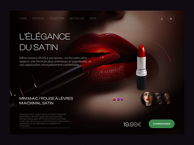 Makeup | Ecom concept animation beauty beauty app branding cosmetic design ecom ecommerce landing page lipstick makeup ui uidesign ux uxdesign web webdesign