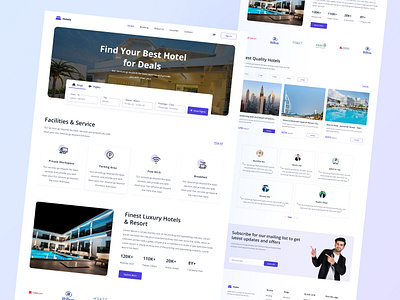 Hotel Booking Website booking booking website figma hotel booking landing page design travel travel booking uxui website design