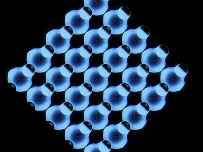 Diamond Lens 3d art diamond glass lens refract spline