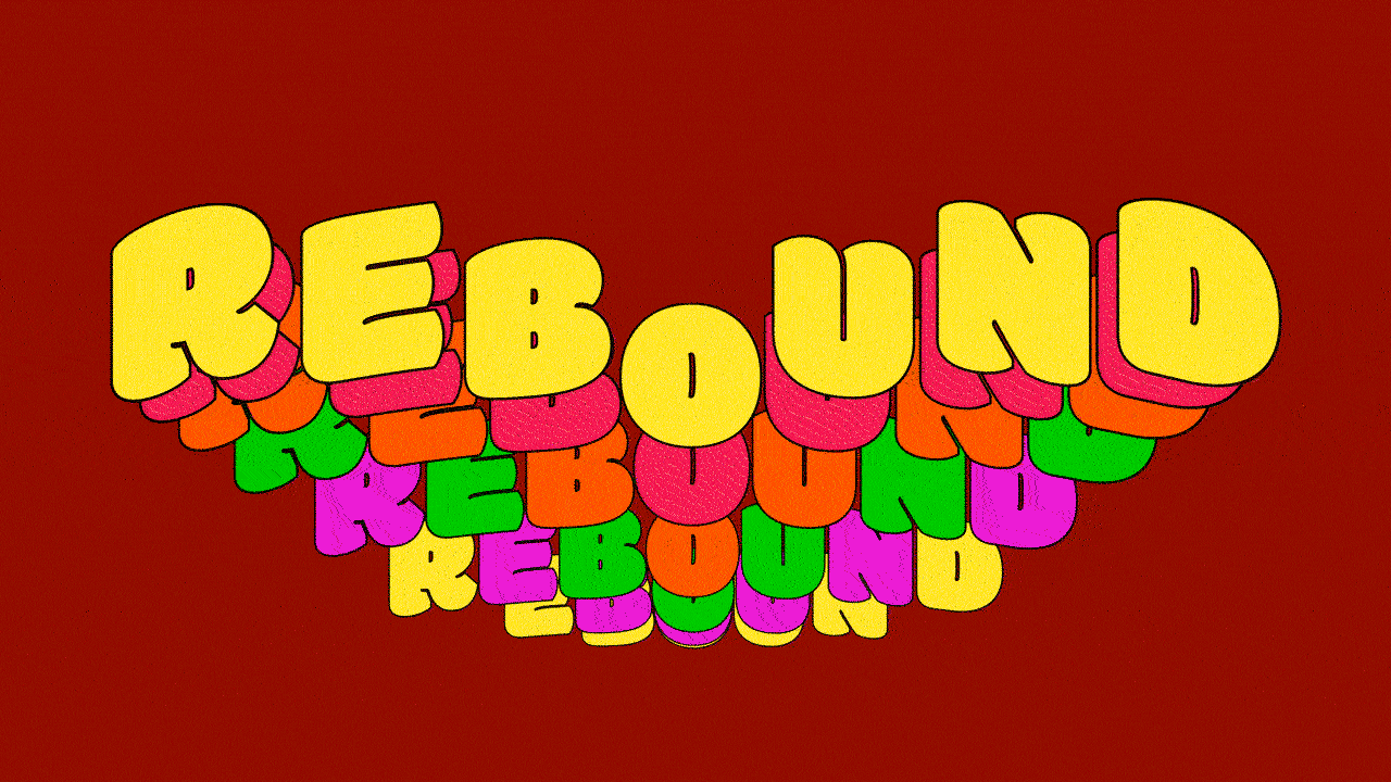 REBOUND ↕️ animation illustration kinetic typography motion graphics