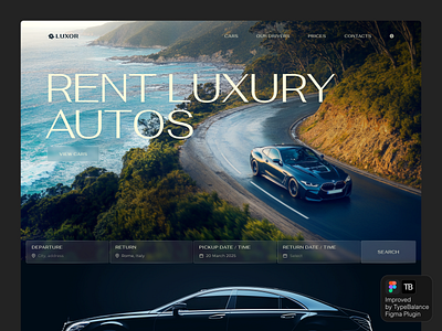 Auto-improving spacing in text layers with our Figma Plugin autos car figma luxury plugin premium rental spacing typography ui vip webdesign