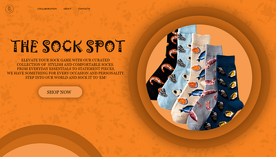 Hero section showcasing stylish, comfortable, and premium socks. app branding design graphic design illustration logo typography ui ux vector