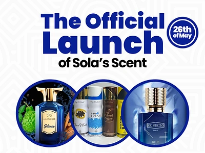 Sola's Scent Launch brand launch branding graphic design logo