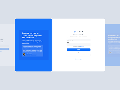 Login - SaleHunt design login ui ux web