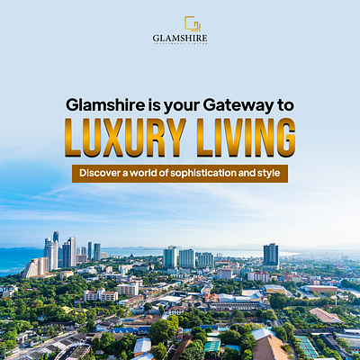 Glamshire Luxury branding design graphic design luxury real estate luxury