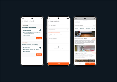 📱 Task Management Redefined: Repair Job Mobile UI ⚙️ uiinspiration