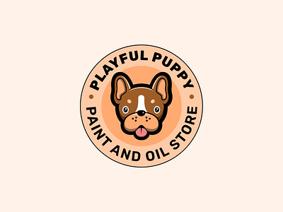 PLAYFUL PUPPY brand identity branding design graphic design logo logo design mascot mascot logo visual identity