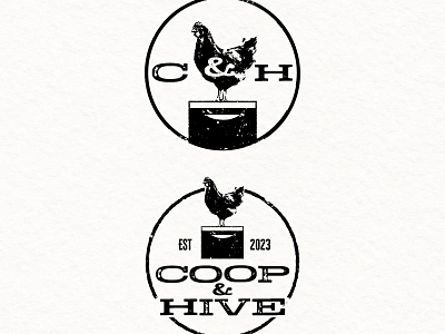 Coop & Hive Logo branding farm logo graphic design icon illustration illustrator logo logo mark product brand visual identity