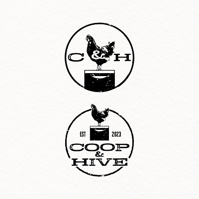 Coop & Hive Logo branding farm logo graphic design icon illustration illustrator logo logo mark product brand visual identity