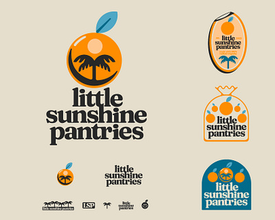 Little Sunshine Pantries visual identity brand branding design florida graphic design illustration logo orange visual identity