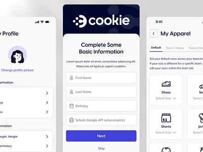 Cookie Athletics Mobile App