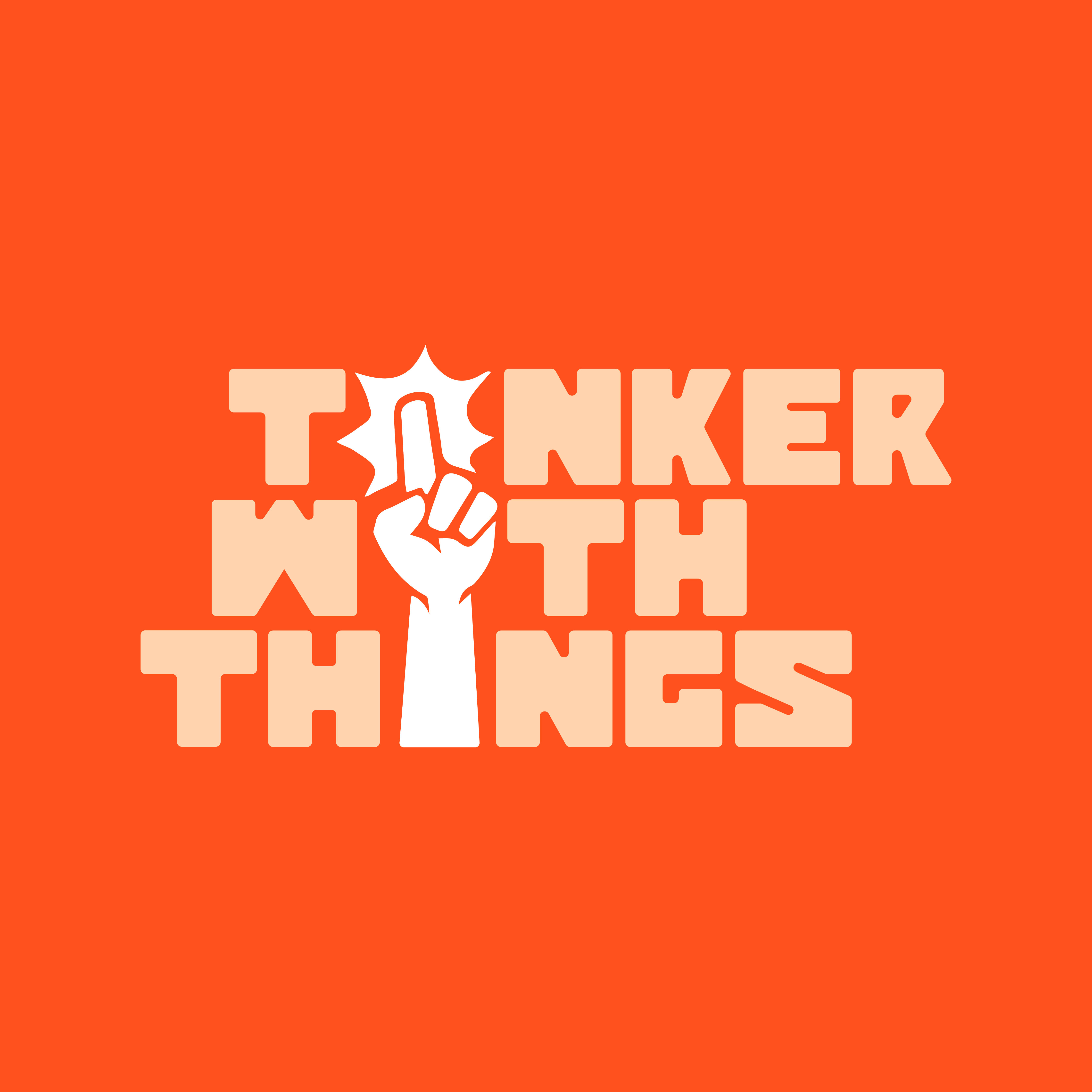 Thinker With Things Logo branding finger logo logo design logomark malaysian think typography wordtype