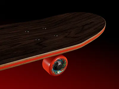 Santa Cruz - 3D Product Animation 3d ads 3d animation 3d design 3d designer 3d modeling 3d product design 3d rendering blender 3d cgi motion graphics product animation santa cruz skateboard animation